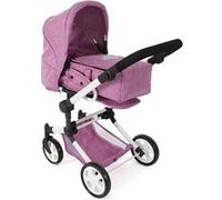 Bayer Chic 2000 587-62 Poussette pour poupée Jara, Poussette combinée 2 en 1 pour Enfants de 4 à 8 Ans, Rose Jeans