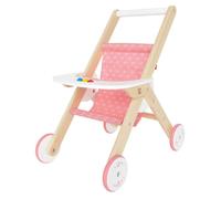 Hape Chariot de poupée en bois, Poussette de poupée