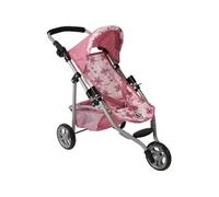 Poussette de poupée jogging 2000 LOLA Fleur rose pâle