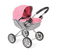 Poussette de poupée Lilli, Petite Poussette pour la Plus Jeune Maman de poupée, Rose mélangé