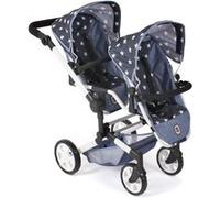 Poussette de poupée Linus Duo Bleu étoiles