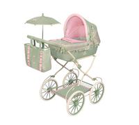 Poussette de poupée Pliable avec poignée réglable et ombrelle Botanic DeCuevas 81068