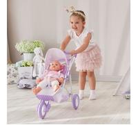 Poussette de poupée, Teamson Kids, violet, 53 X 33 X 54