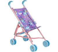 HTI Poussette de poupées Bluey Junior | Buggy de poupées Jouets | Poussette pour poupée bébé | Poussette Bluey pour Enfants - Poussette Parapluie Facile à Plier | Poussette pour poupées de Jeu de