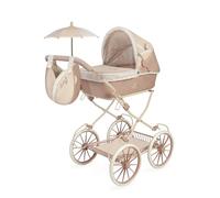Decuevas Foldable Doll Stroller With Umbrella And Handbag Up To 48 Cm Doré