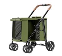 Poussette de voyage for animaux de compagnie, chariot pliable, poussettes for chiens de grande taille, poussette for chien de compagnie pliante, grand espace, poussette de luxe multi-transport for cha