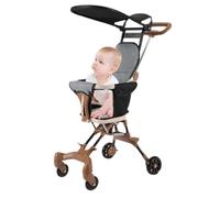 Poussette de voyage pour bébé portable - chariot prête pour l'avion pliable, petite conception de stockage | Pushchair avec couverture de Sunshade pour les vacances, tronc de tram pour les parents urb