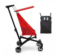 Poussette De Voyage Ultra-légère, 2,8kg Pliage Et Dépliage D'une Main Compact Pour Avion, Avec Coussin Dorsal Pour Enfants 0-4 Ans, 4 Couleurs red