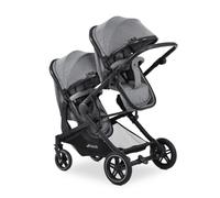 Poussette double Atlantic Jumeaux Melange Grey