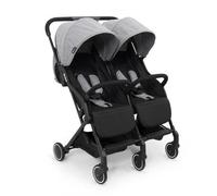 Poussette Double Buggy - BANINNI Adige - Pour Duos et Jumeaux - Gris - 0 à 36 mois - Jusqu'à 15Kg