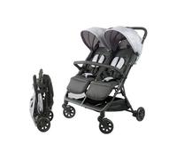 Poussette double côte à côte DS209 2 places pliage 1 main 15 kg
