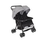 Graco Poussette double DuoRider 0–15 kg (naissance–3 ans), pliable, gris Steeple Gray