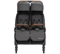 Bébé Confort – Poussette double Mane – Pliage automatique, Inclinable à plat – Mineral Graphite