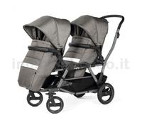 Poussette Double Peg Perego Piroet Duette City Grey