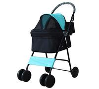 Poussette double pour chien Poussette pour animal domestique Grande poussette de voyage pour animal domestique Grand chariot pour chien pliable Portant 10 kg pour poussette de voyage pour animaux de