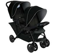 Graco Stadium Duo Click Connect poussette, noire et grise