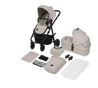 Poussette duo amber + nacelle beige sand