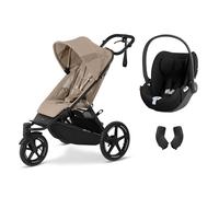 Poussette duo Avi Spin Almond Beige + Siège auto Cloud T i-Size