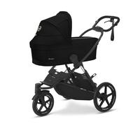 Poussette duo Avi Spin Moon Black + Nacelle Cot S