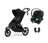 Poussette duo Avi Spin Moon Black + Siège auto Aton B2 i-Size