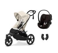 Poussette duo Avi Spin Seashell Beige + Siège auto Cloud G3 i-Size