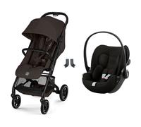 Poussette duo Beezy 4 compacte Chocolate Brown avec siège auto Cloud G3 i-Size