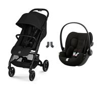 Poussette duo Beezy 4 compacte Magic Black avec siège auto Cloud G3 i-Size
