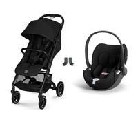 Poussette duo Beezy 4 compacte Magic Black avec siège auto Cloud T i-Size