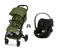 Poussette duo Beezy 4 compacte Moss Green avec siège auto Cloud G3 i-Size
