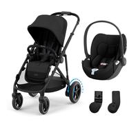 Poussette duo e-Gazelle S Moon Black + Siège auto Cloud T i-Size