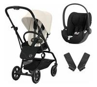 Poussette duo Eezy S Twist+ 2 BLK Blanc et Cloud T Sepia Noir - CYBEX Blanc G