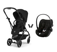 Poussette duo Eezy S Twist+ 2 pivotante Magic Black avec siège auto Cloud G i-Size