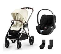 Poussette duo Gazelle S Seashell Beige + Siège auto Cloud T i-Size