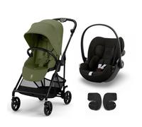 Poussette Duo Melio Carbon Moss Green + Cloud G I-Size Vert