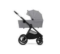 Poussette 2 en 1 légère pliage compact + nacelle et siège poussette réversible gris clair TU
