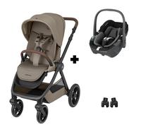 Poussette duo Oxford Twillic Truffle + Siège auto i-Size Pebble 360 Essential black