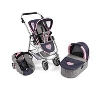 Poussette Emotion 3in1 Gris/bleu Marine