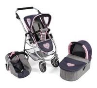 Poussette Emotion 3in1 Gris/bleu Marine Multicolore G
