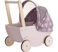 howa Landau de poupée en bois ""rainbow"" avec pare-soleil rabattable 25502