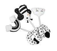 Poussette en Spirale Jouet, bébé Mignon Dessin animé Spirale activité Jouet Siège de Voiture Jouets Animal nouveau-né Noir Blanc Siège de Voiture Poussette Suspendus Hochets