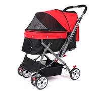 Poussette for animaux de compagnie for chats, poussette for chiens de petite et moyenne taille, landau for chien, poussette for animaux de compagnie, chariot de voyage avec sac de poche, chariot de po