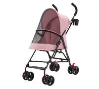 Poussette for animaux de compagniePoussette de voyage for animaux de compagnie, chariot pliable for chien et chat de petite et moyenne taille avec panier de rangement, ceinture de sécurité et porte-go