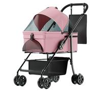 Poussette for animaux de compagniePoussette for animaux de compagnie 2 en 1 Poussette for chien for chiens de taille moyenne et petite, grande poussette for chat avec support amovible for chiots, tout
