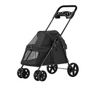 Poussette for animaux de compagniePoussette for animaux de compagnie for chats avec porte-gobelet, poussettes for chiens for petits chiens, poussette for chien de qualité supérieure avec housse de plu