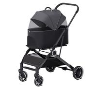 Poussette for animaux de compagniePoussette pliable 3 en 1 for animaux de compagnie, poussettes for petits chiens, poussette à 4 roues for chien/chat et chiot avec support de voyage amovible for petit