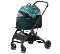Poussette for animaux de compagniePoussette pliable 3 en 1 for animaux de compagnie, poussettes for petits chiens, poussette à 4 roues for chien/chat et chiot avec support de voyage amovible for petit
