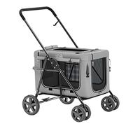 Poussette for chien de petite et moyenne taille, poussette for 2 chiens, chats, chiots et chatons, poussette for chat, chariot de transport, landau for chien, poussette for chat, chien et plus encore(