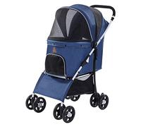 Poussette for Chien de qualité supérieure for Chiens de Taille Moyenne et Petite, poussettes Pliables à 4 Roues for 2 Chats, poussettes for Chiens de Petite Taille, Poussette Respirante for Chien