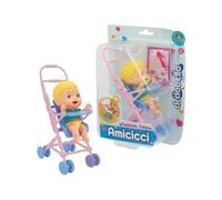 Poussette - GIOCHI PREZIOSI - Cicciobello Amicicci - Enfant - Mixte - Rose