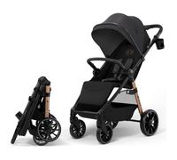 Poussette Kinderkraft GRANDE 2 canne pliable compacte bébé allongée grandes roues amorties 22 kg CLICK&FOLD noir